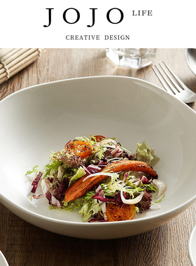 JOJO'S L. PD.Existing.酒店餐厅波浪沙拉碗陶瓷日式汤面碗 |现有