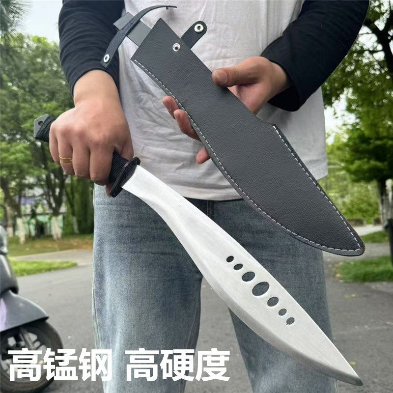 真开山武术刀轨道钢未开刃