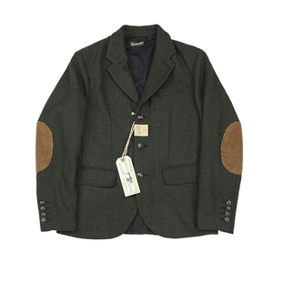 Wool suit 人字纹 羊毛呢混纺 灯芯绒补强 日式复古休闲西装