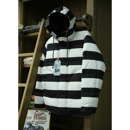 OBSERVER PARKA DOWN JACKET N1观察员款 机车条纹 连帽羽绒服