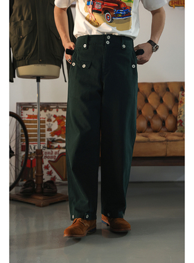 Secondorder SS23 Army M40 Cargo Pants 德式复古竹节斜纹 军裤