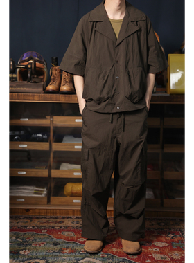 Secondorder SS24 Border Camp Shirt 古巴领 宽松廓形口袋衬衫