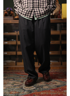 Secondorder SS224 Trad Easy Trousers 羊毛人字纹 那不勒斯西裤