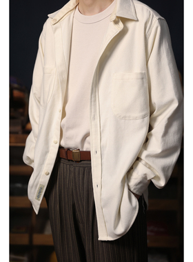 Secondorder SS25 Band Collar ST 全棉复古磨毛感可拆卸立领衬衫