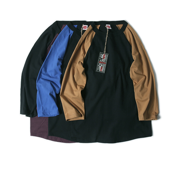 潮流是一个轮回插肩无缝复古休闲