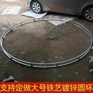 新款婚庆圆形铁艺吊顶拱门桁架造型绢花架子酒店婚礼布置装饰道具