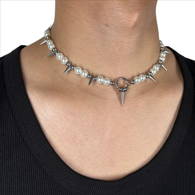 choker/.不规则铆钉暗黑项链嘻哈朋克y2k亚文化嘻哈潮流男女颈链