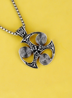 欧美个性网红项链游戏玩具不锈钢项链钛钢男女式吊坠项饰批发