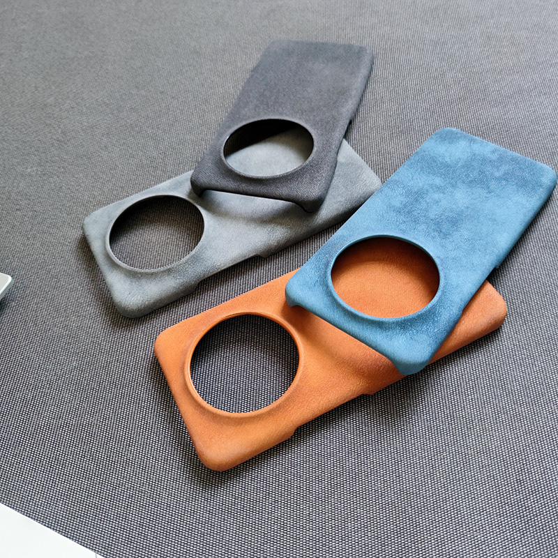 新品羊巴皮适用华为畅享70pro/70x/活力版手机壳60x大孔半包商务保护皮套硬壳个性