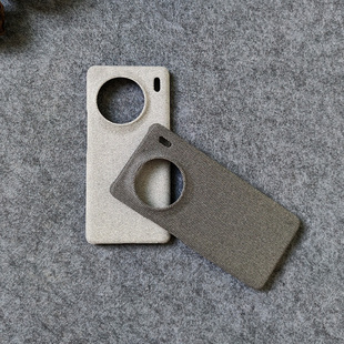 布艺适用vivo x90/s/pro/+手机壳x80/pro大孔x100/pro/S/ultra轻薄保护套简约半包织物硬壳防手汗不粘指纹