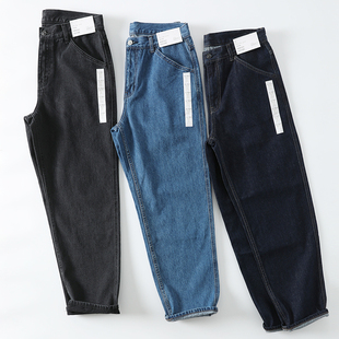 阔腿男裤 试衣间品质 日单复古全棉水洗百搭宽松休闲哈伦牛仔长裤