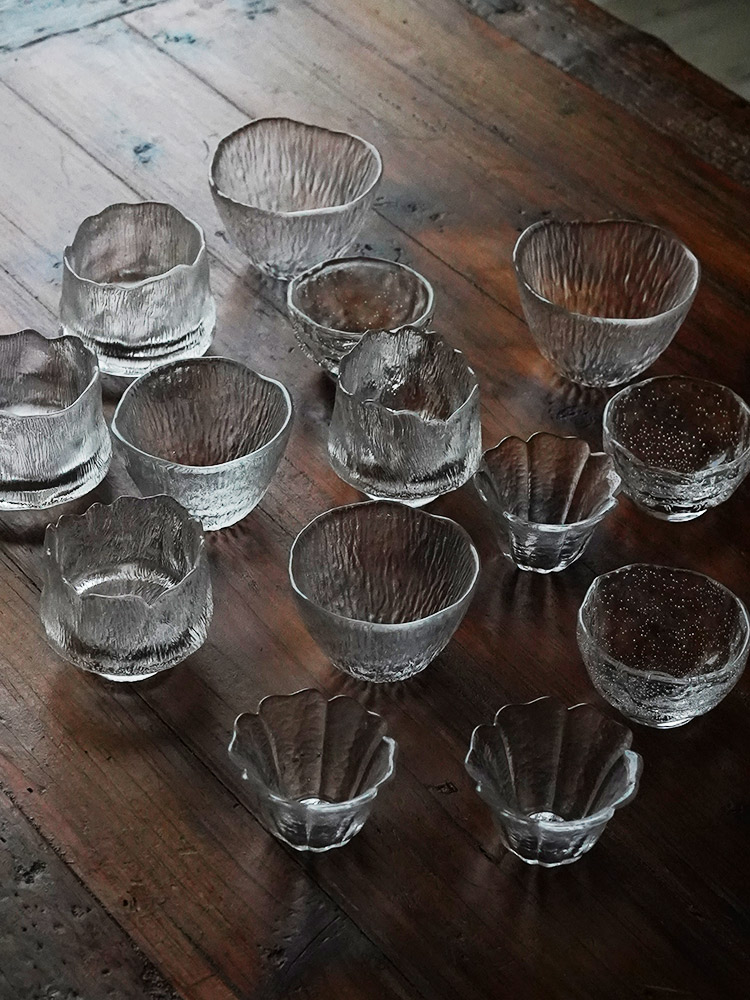 日式冰冻烧水晶玻璃主人杯单杯琉茶杯