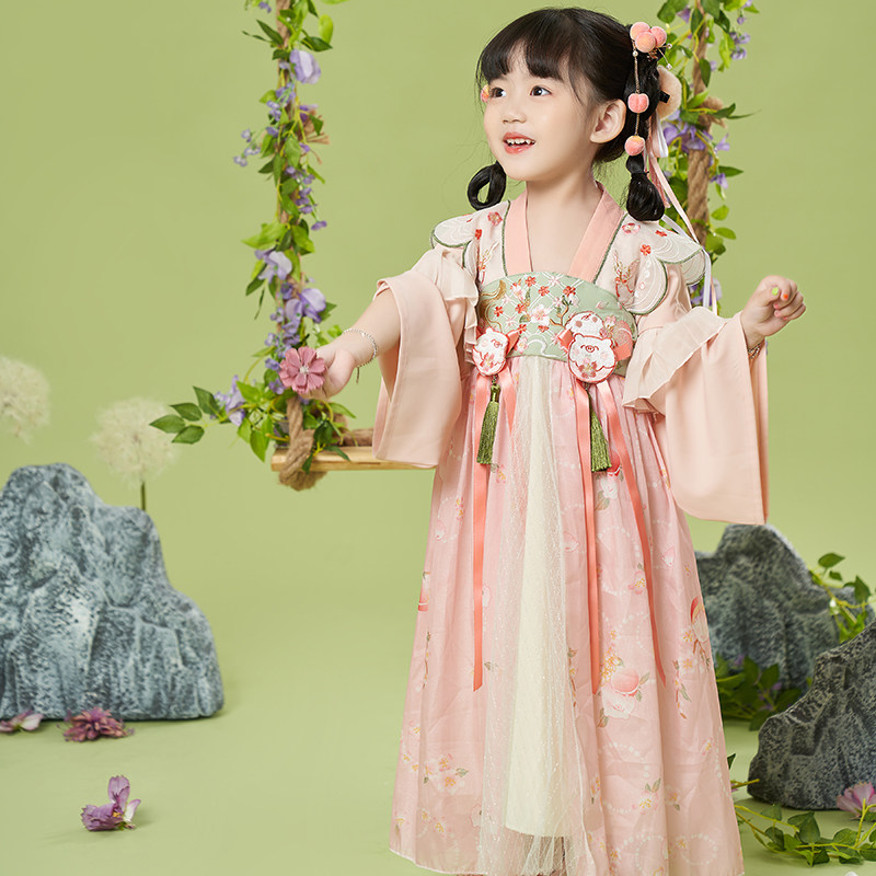女童汉服2026春夏中大童大袖古装