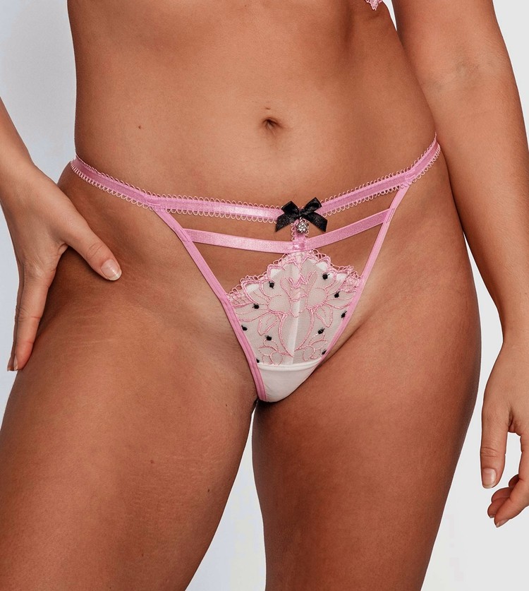 澳洲BRAS 素雅花纹薄纱半透性感三角裤一根线女丁字裤,女士内衣/男士内衣/家居服,平角裤,淘宝优惠券,粉丝福利购,淘宝优惠卷