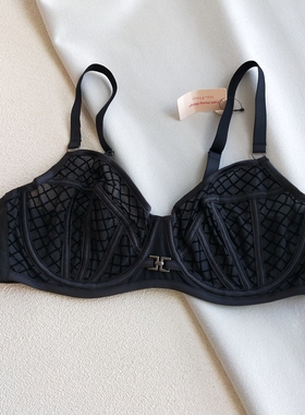 澳单bras 薄纱超薄全罩杯大胸显小防下垂薄棉丰满大码文胸