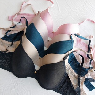 壁入 美单乔西·纳托里简约基础款壁入大胸显小轻薄柔软薄棉文胸