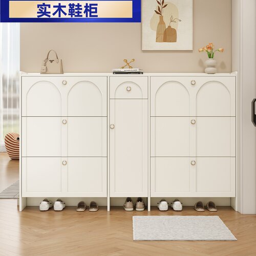 经济型大容量轻奢玄关隔断鞋柜