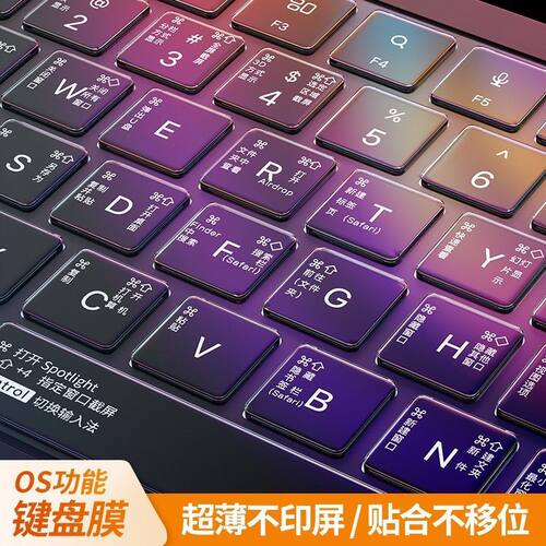 适用苹果电脑macbook键盘膜macbookair防撞条mac笔记本Pro14寸M3