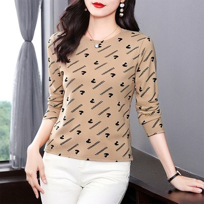 长袖t恤女新款外穿洋气打底衫