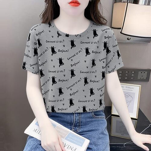 短袖女t恤宽松显瘦时尚女士体恤