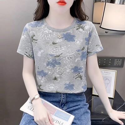 宽松短袖T恤女夏季设计感小众