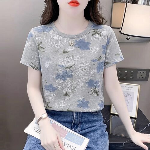 宽松短袖T恤女夏季设计感小众