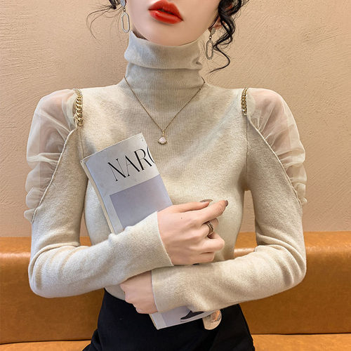 高领毛衣针织衫内搭打底衫女