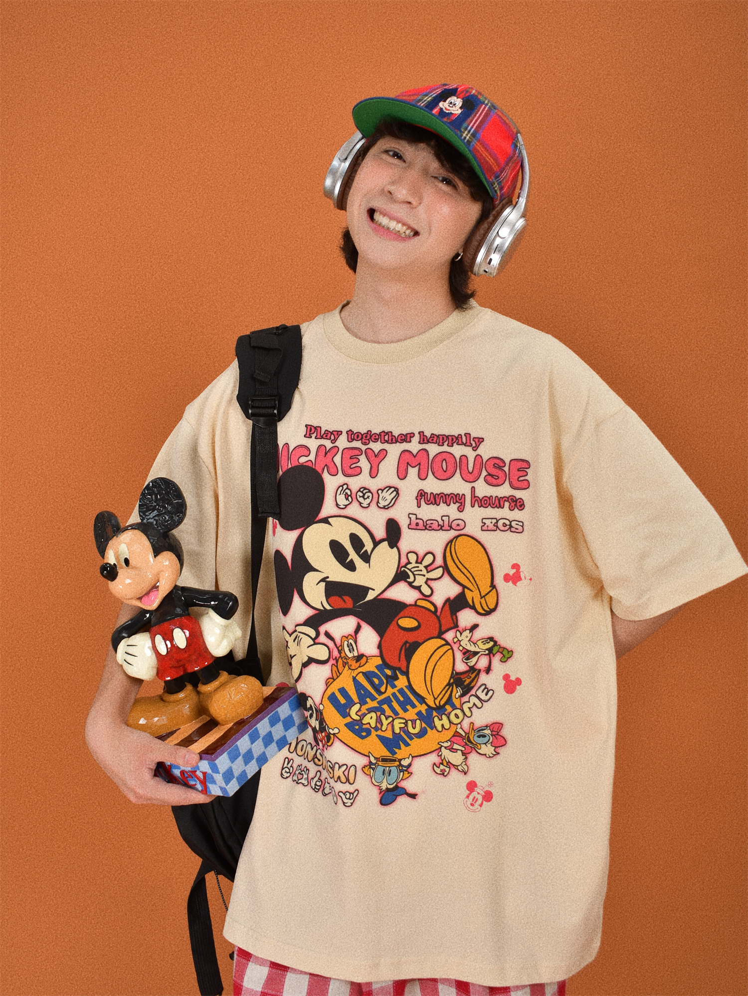 美式复古卡通可爱童趣短袖T恤