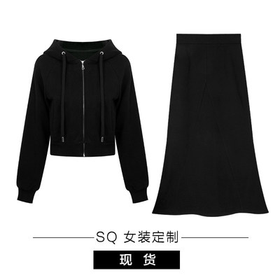 加绒460g卫衣套组top/dress