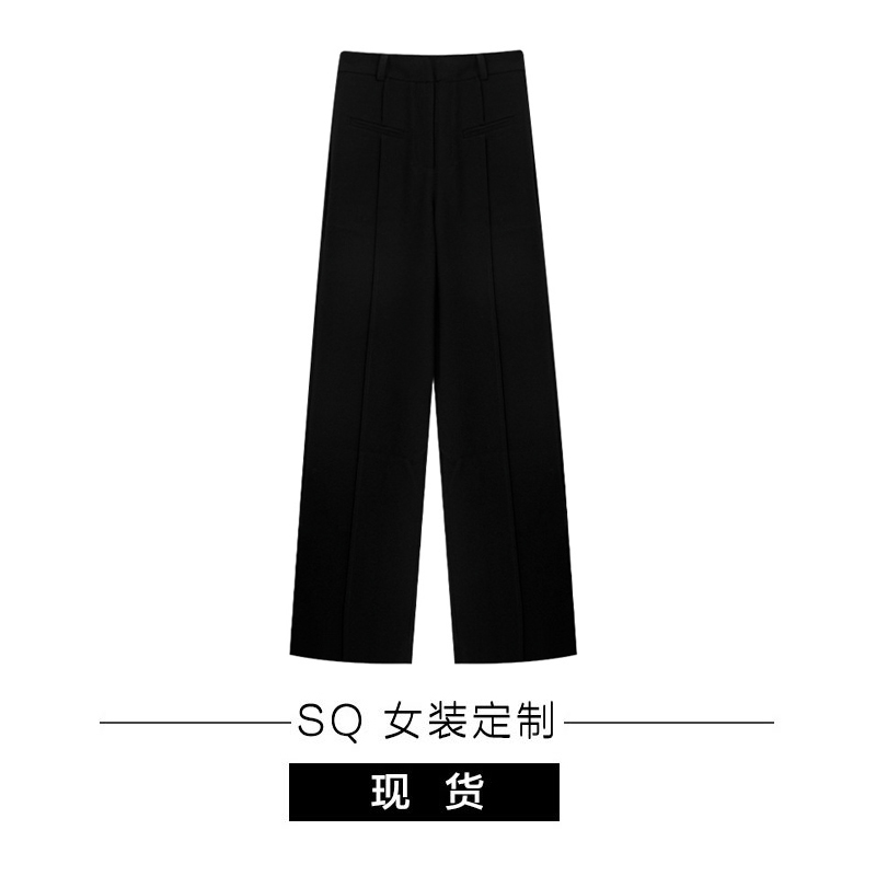 SQ fantsasy pant_休闲西装裤女春秋中线宽松显瘦直筒裤