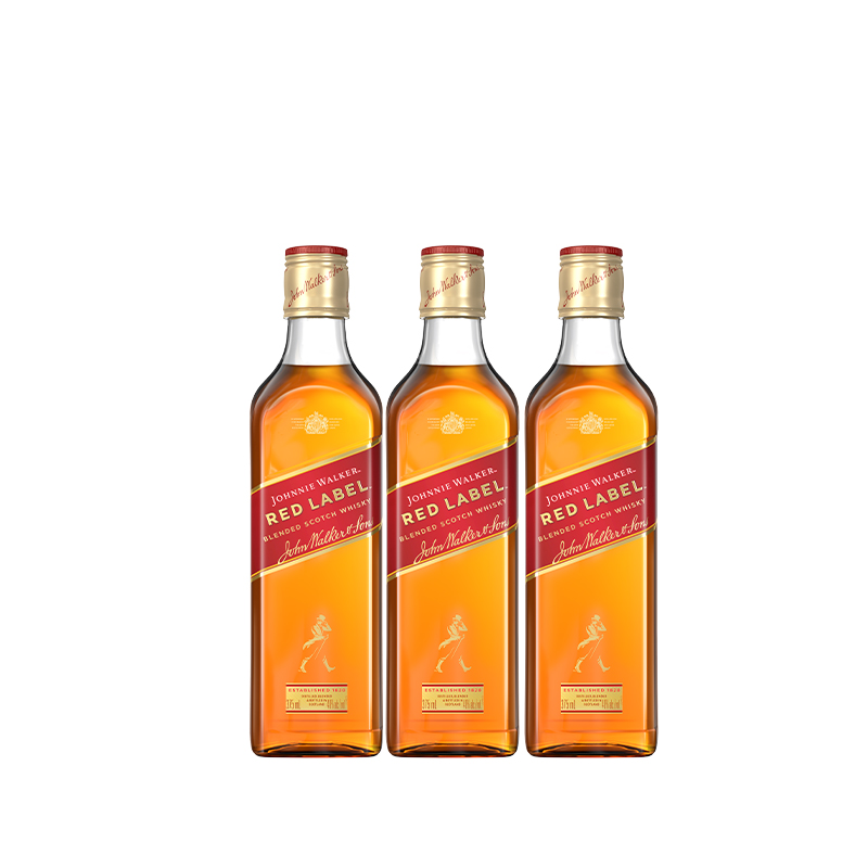 【官旗正品】 尊尼获加红方红牌苏格兰威士忌375ml正品洋酒