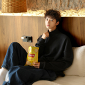 潮牌日系百搭半高领打底衫 GOOZI t恤男春季 新款 MADE 双面绒长袖