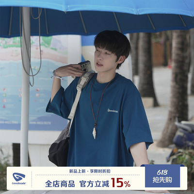 GOOZIMADE250g印花短袖T恤男夏季