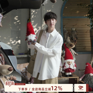 MADE美式 2026新款 褶皱肌理感长袖 男春季 海盐棉翻领衬衣 衬衫 GOOZI