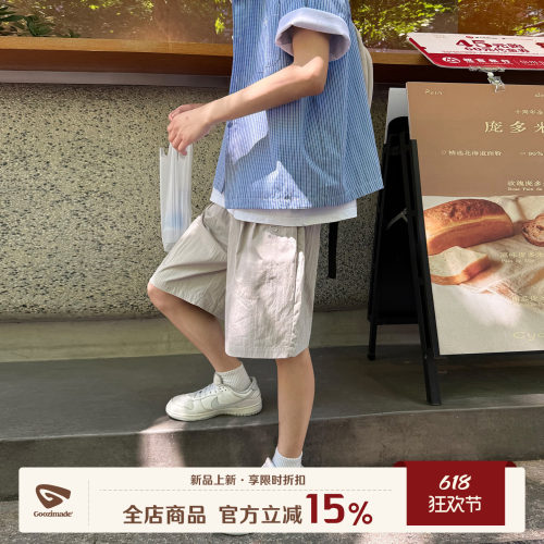 GOOZIMADE日系直筒工装短裤男夏