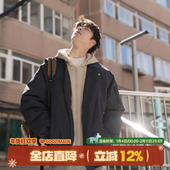 GOOZI 飞行员棉衣外套 棉服短款 MADE假两件连帽棉袄男冬季 加厚工装