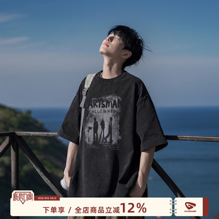 T恤男夏季 270g重磅水洗印花短袖 美式 高街男生半袖 GOOZI 男款 MADE