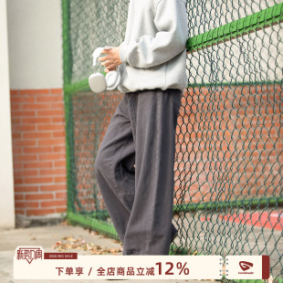 日系复古青少年cleanfit阔腿纯棉裤 男春季 子 MADE直筒休闲裤 GOOZI