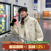 @港仔文艺男 男生防水棉衣外套 美式 立领冲锋衣棉服男冬季 2026新款
