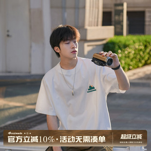 GOOZI MADE  260g重磅T恤男夏季日系男生夏日衣服索罗娜短袖男款