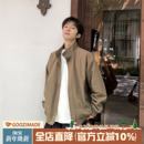 港仔文艺男美式 cleanfit外套 哈灵顿立领夹克男秋冬棉服冬男生短款