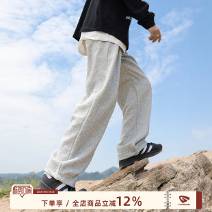 灰色卫裤 男生宽松裤 男春季 直筒休闲运动长裤 子 男款 @港仔文艺男
