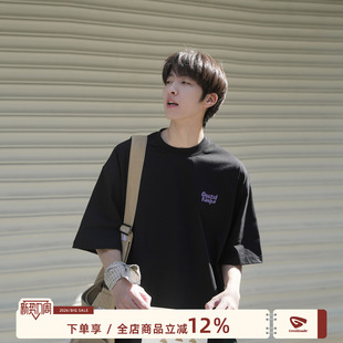 MADE 体恤衫 270g重磅字母印花短袖 日系圆领半截袖 T恤男夏季 GOOZI