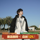 MADE 美式 重磅插肩袖 GOOZI 开衫 卫衣男春季 印花双拉链连帽衫 外套