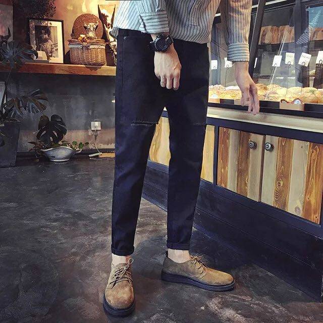 Jeans pour adolescent pieds Slim pour automne - Ref 1480636 Image 3