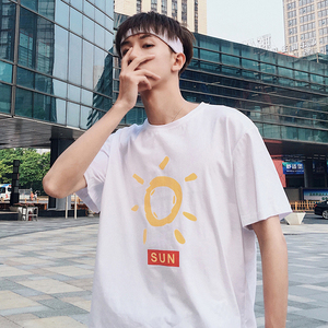 夏季日系韩版圆领t恤