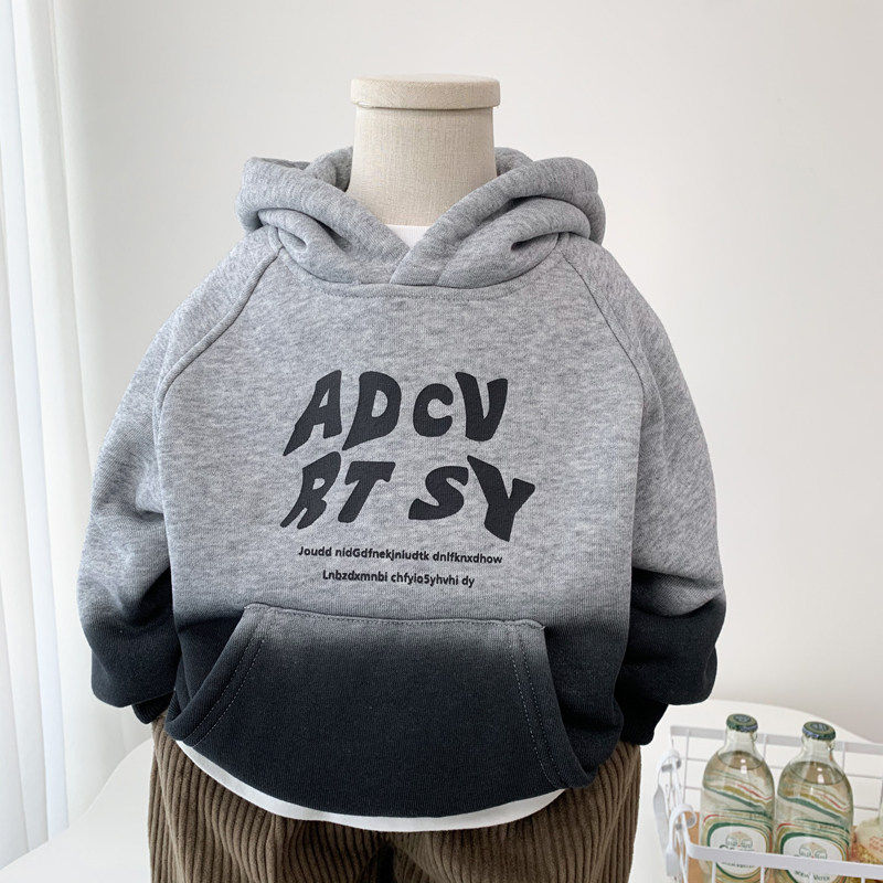 男童渐变色连帽卫衣洋气2026秋冬季儿童宝宝一体绒上衣外套韩版,童装/婴儿装/亲子装,卫衣/绒衫,淘宝优惠券,粉丝福利购,淘宝优惠卷