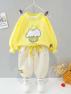 女宝宝秋装洋气新款儿童衣服小童春秋婴儿潮童装一岁女童秋季套装