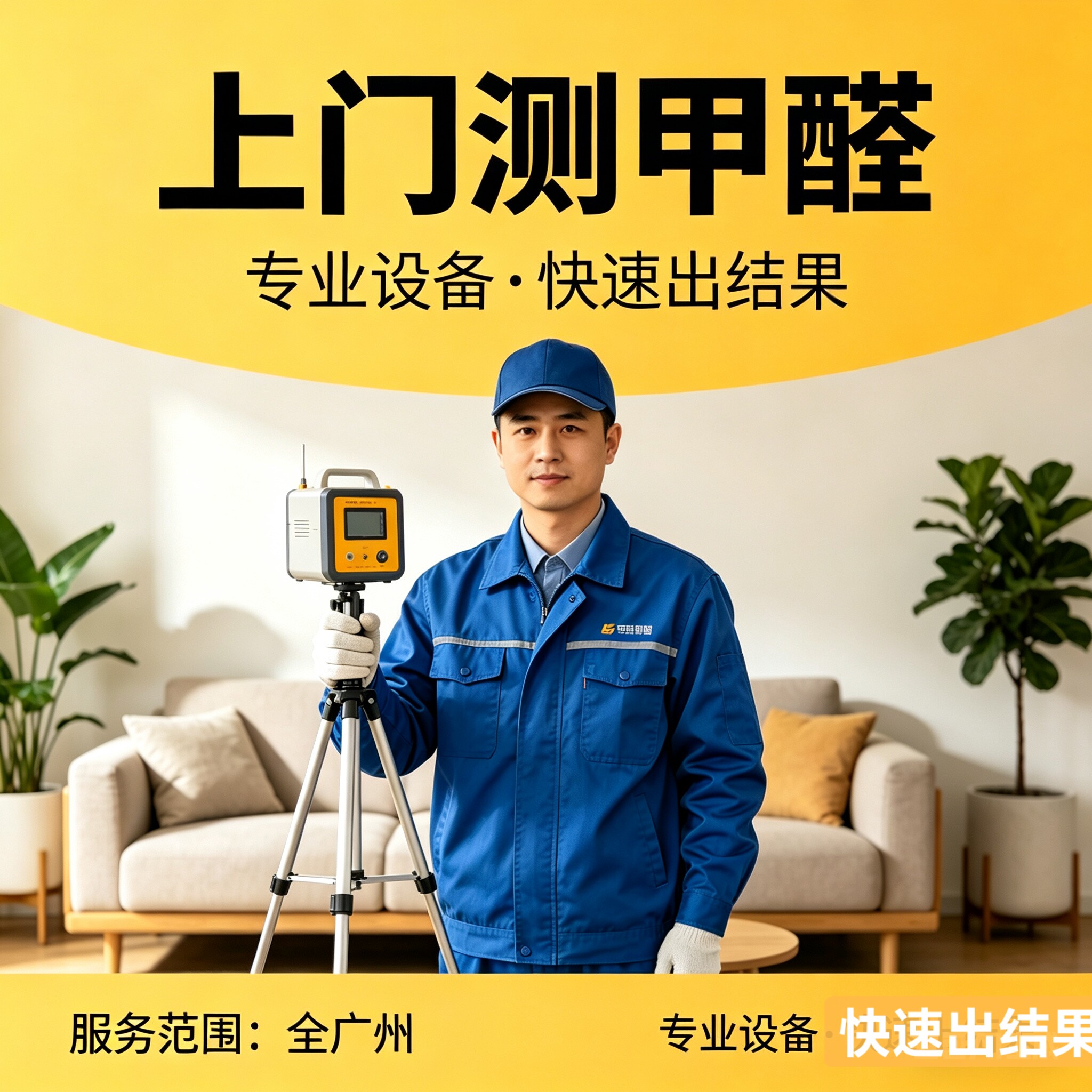 广州东莞全屋上门测甲醛新房办公室家庭装修污染空气检测服务