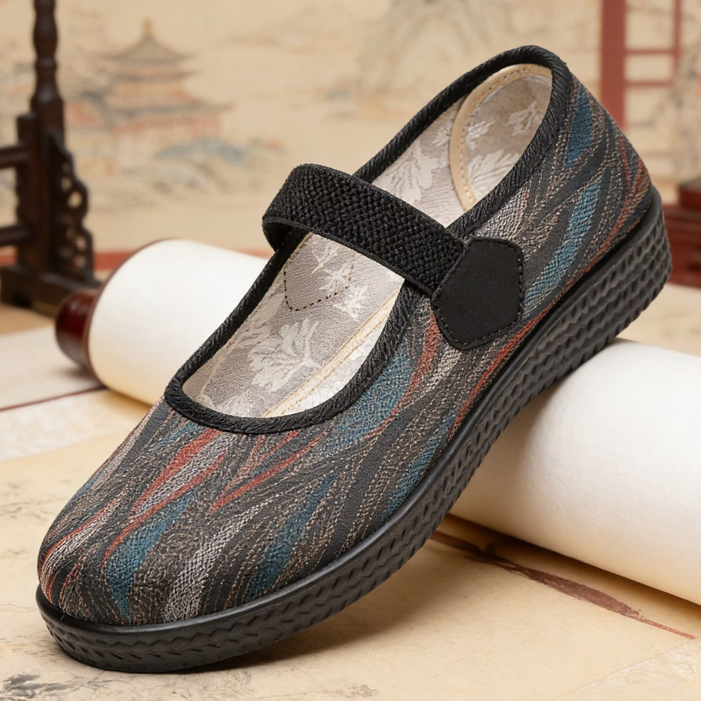 正品老北京布鞋女春秋季新款软底舒适奶奶鞋防滑老人鞋一脚蹬单鞋,女鞋,传统布鞋,淘宝优惠券,粉丝福利购,淘宝优惠卷